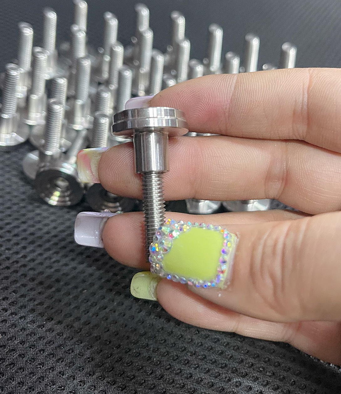 Khâu áo - bửng , Khâu cốp kèm ốc Inox