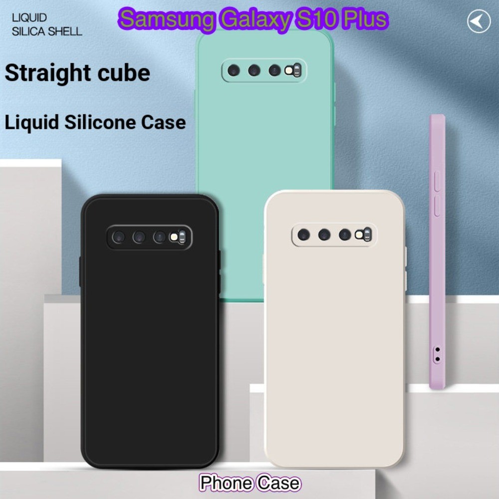 【Public】For Samsung Galaxy S10 Plus Case Classic Design Precise Cutouts Anti-Fingerprint Sweat-Resistant Smooth Touch Premium Texture Shockproof Protective Cover. 