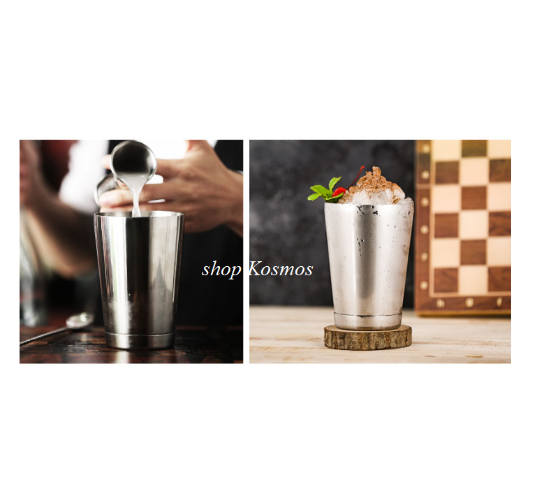 Bình Lắc Pha Chế 2 Mảnh, Boston Shaker Chất liệu Inox 2 Đáy