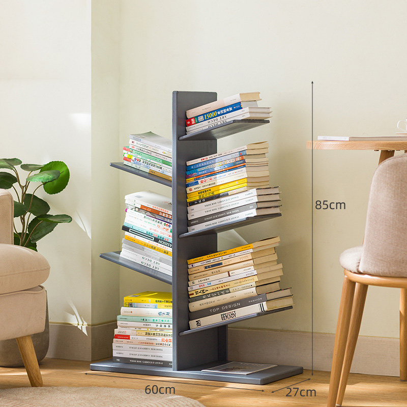 Bookshelves, shelves, floor-to-ceiling bookcases, home children's living room, library, wall-to-wall, simple reading area, multi-layer storage