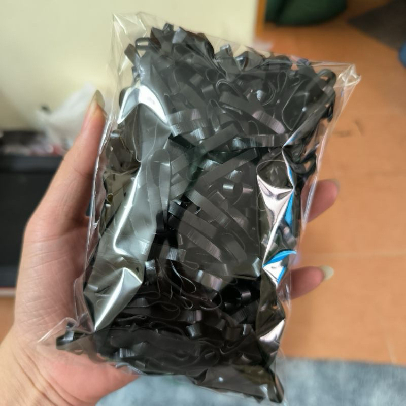 100 gram dây chun buộc tóc màu đen
