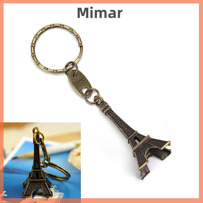🔥🔥🔥【Fast Shipping】 Paris Retro Mini Eiffel Tower Model Cute Keychain Keyfob Eiffel Tower Figurines Eiffel Tower Keychain