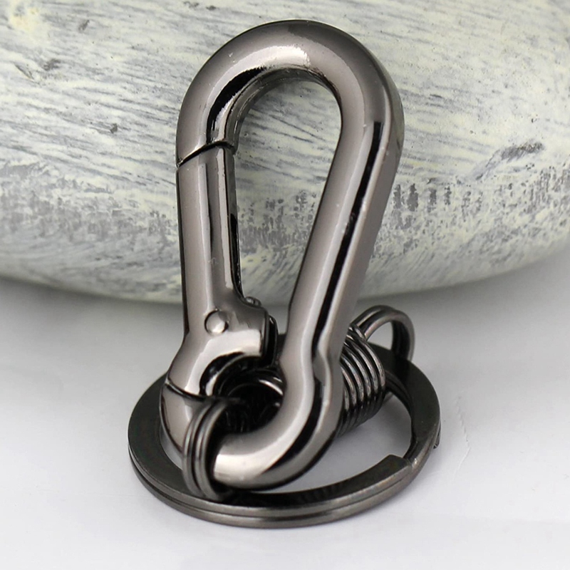 Sturdy Carabiner Key Chain Key Ring Polished Key Chain Spring Key Chain Business Waist Key Chain