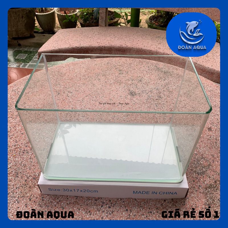 Bể kính đúc Bể cá cảnh | Bể cá mini | Hồ thủy sinh 30x17x20