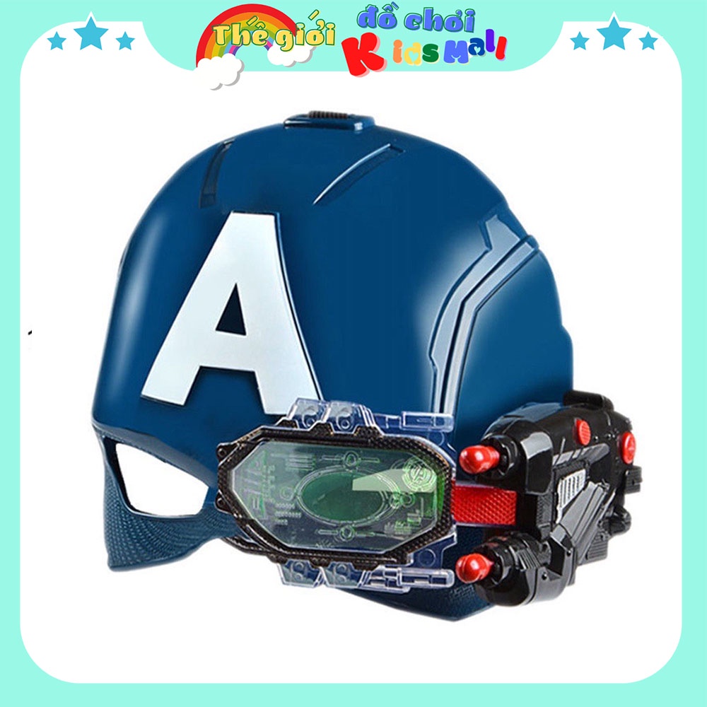 ( Hàng có sẵn ) Mũ Captain America có đèn, có thể ban được