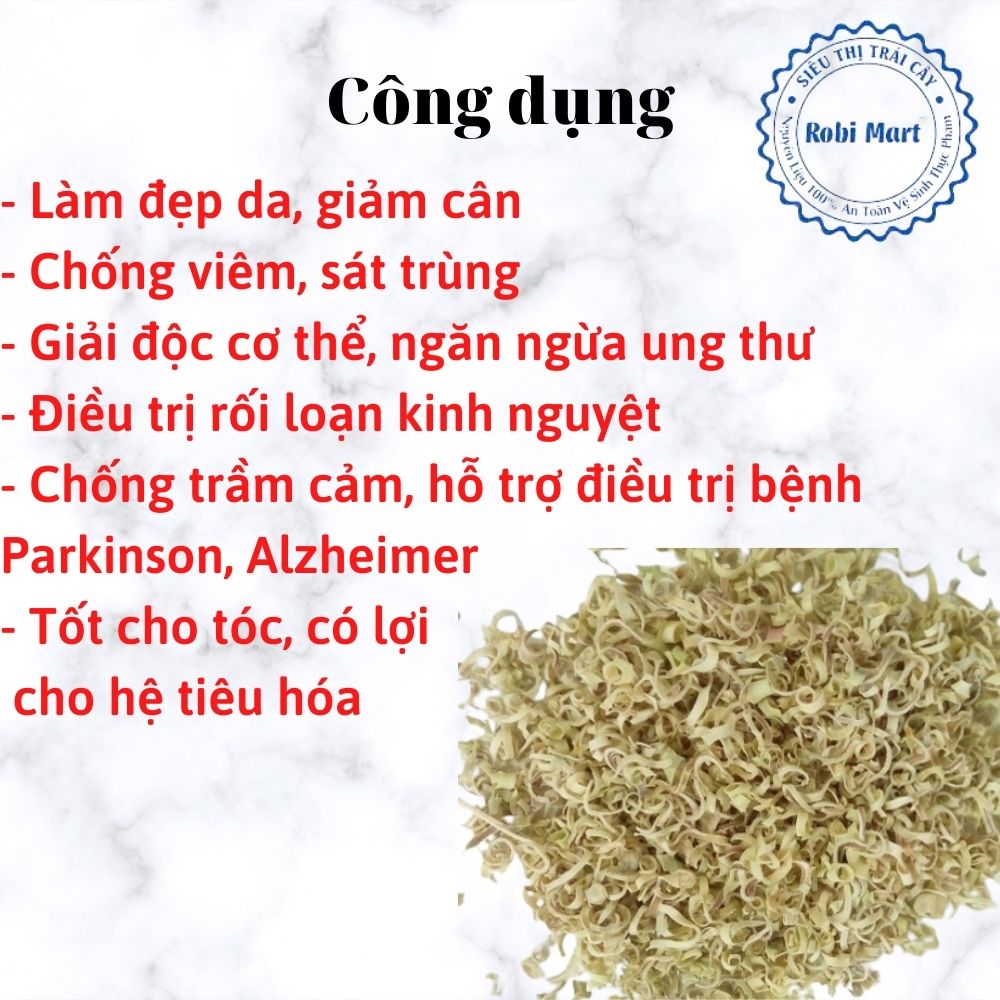 Sả thái lát sấy khô 100g