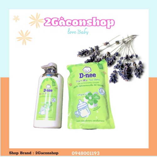 Nước rửa bình sữa cho bé Dnee 600ml