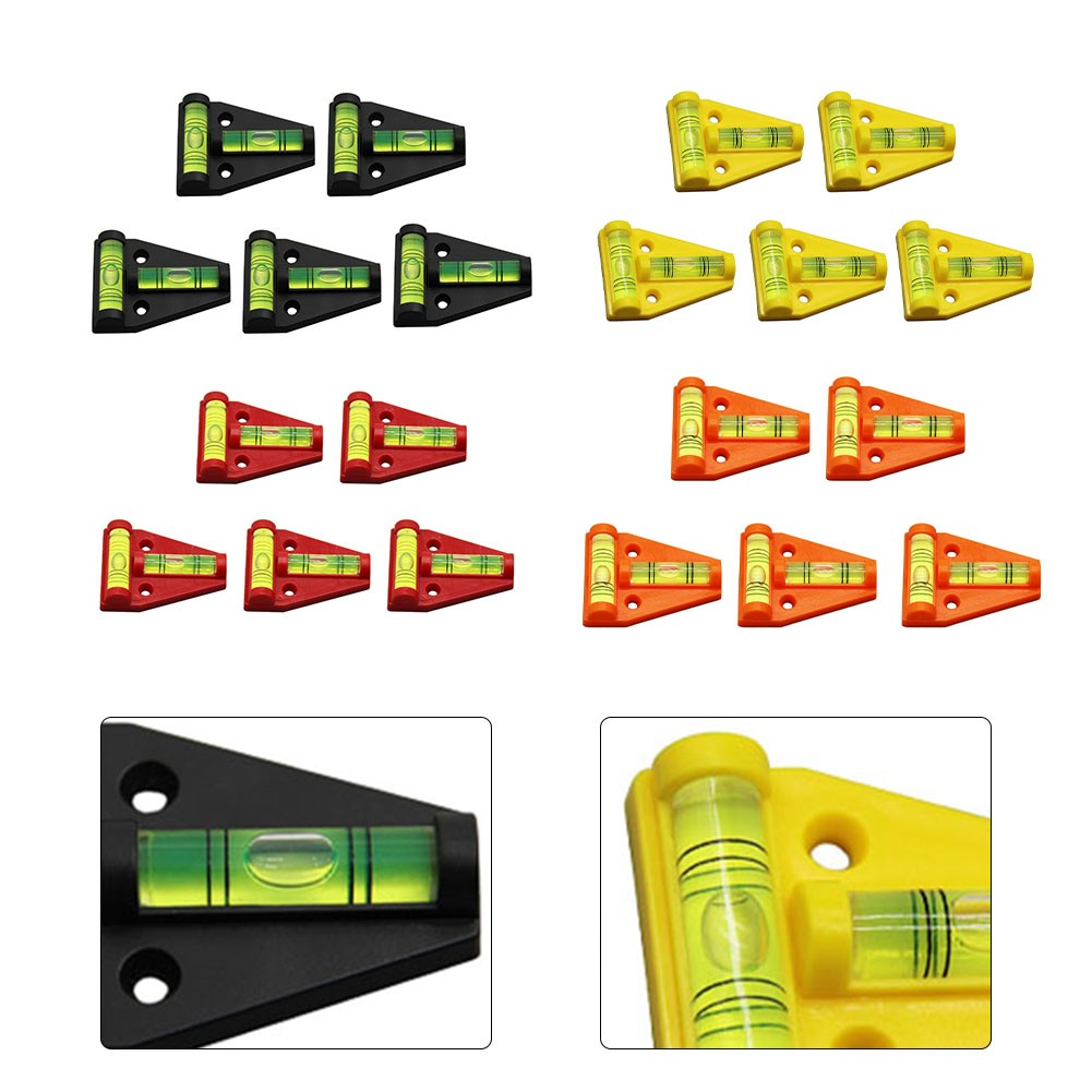 5PCS Horizontal Bubble Triangle Level T-type Scope Precision Spirit Bubble