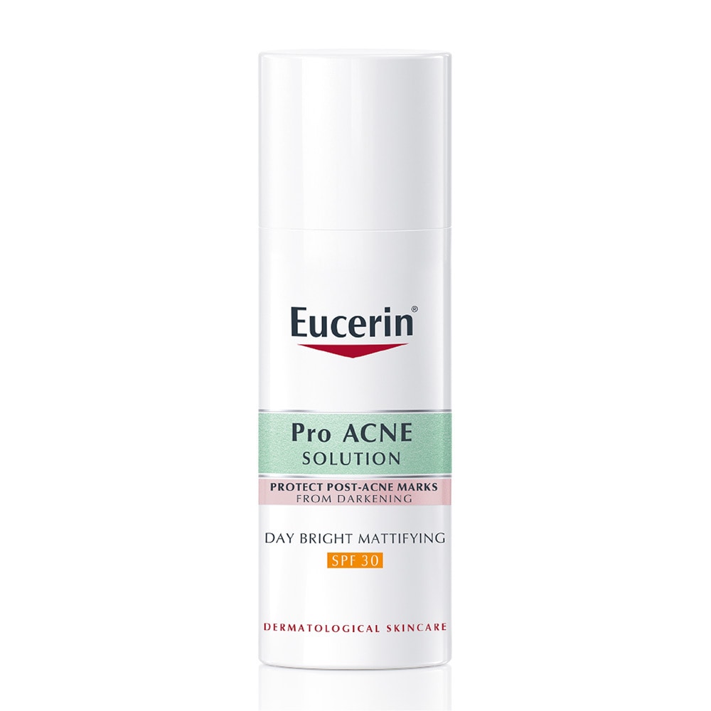 Kem Dưỡng Eucerin Cho Da Thâm Mụn Pro Acne Solution Day Bright Mattifying SPF30 50ml