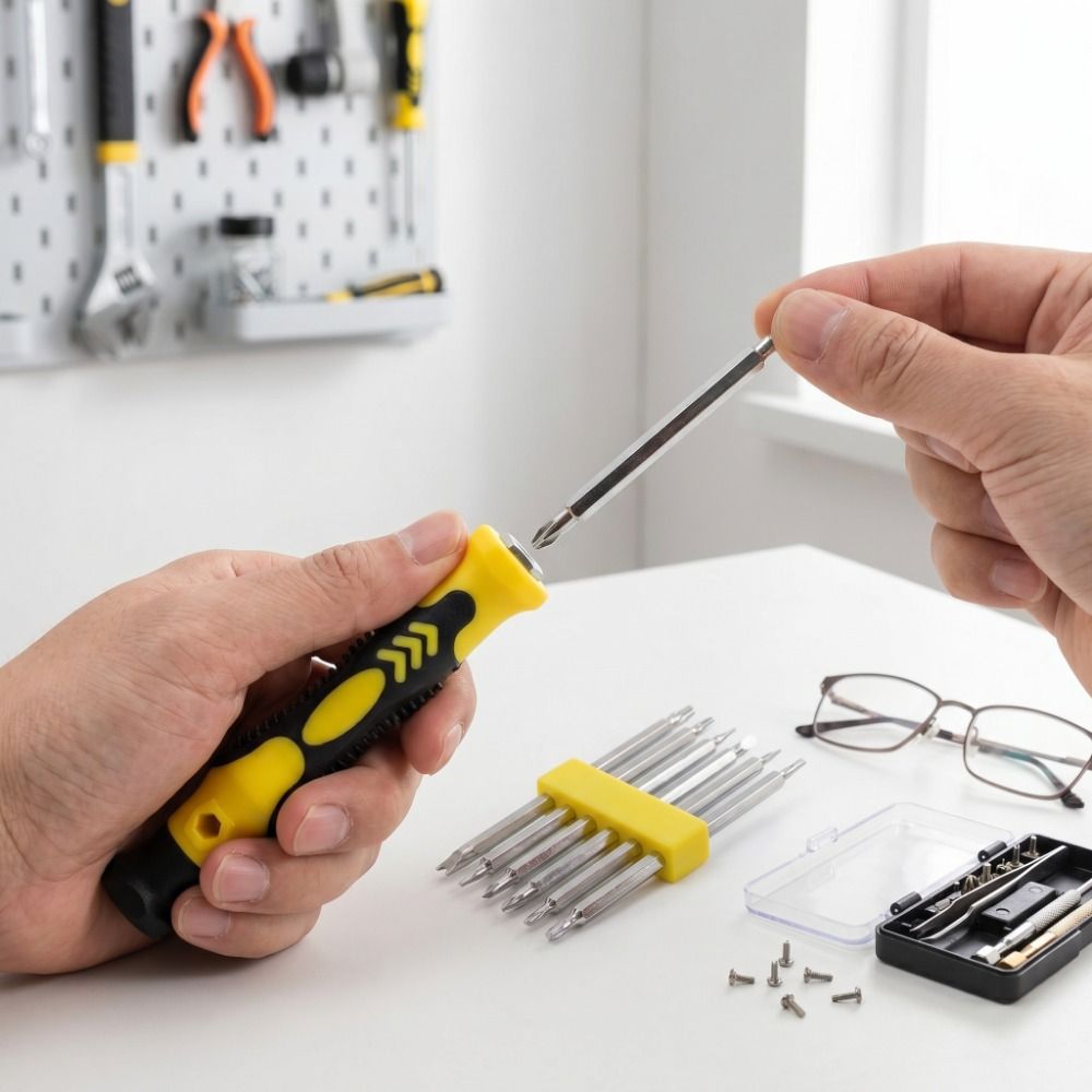 Electronic Product Repair Flat Head Screwdriver Set Slotted Bit Compact ...