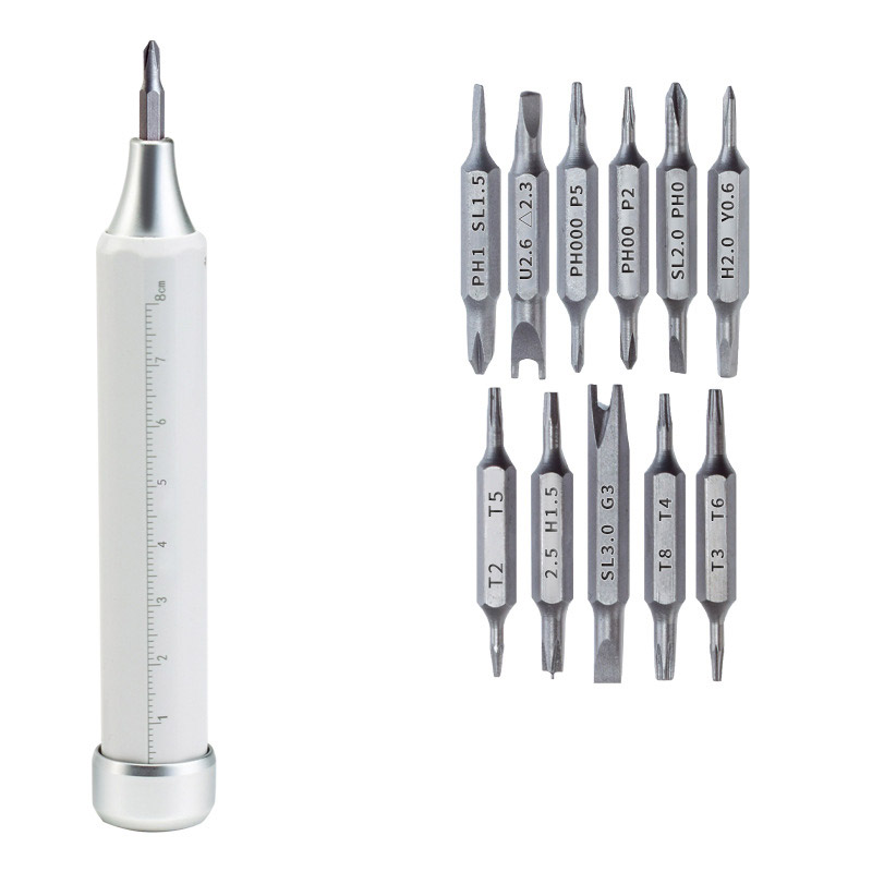 Precision screwdriver full set of S2 bits and one cross combination laptop and mobile phone disassembly and repair tools
