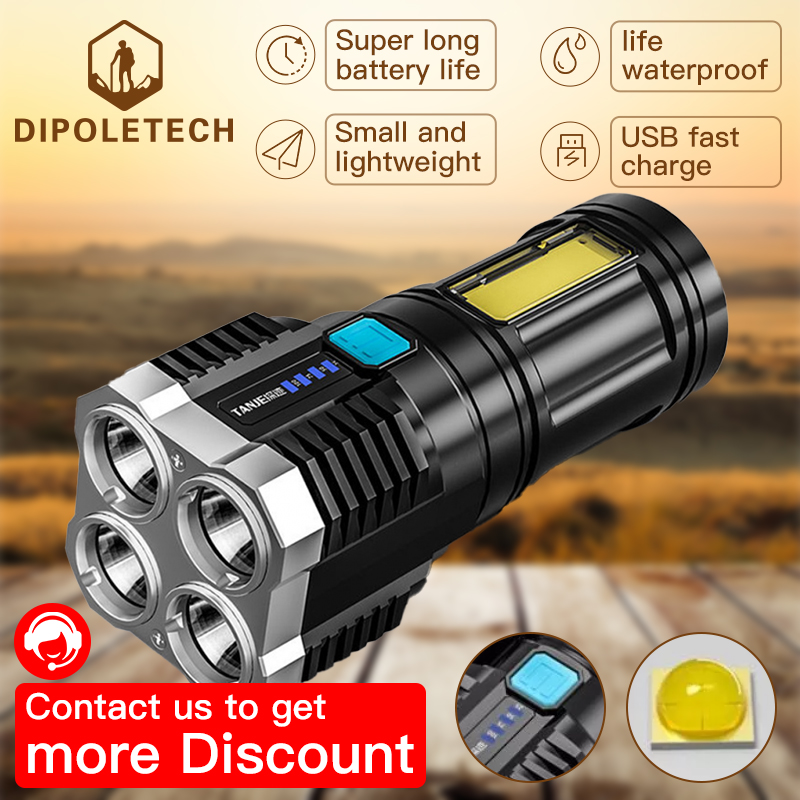 4 led super flashlight