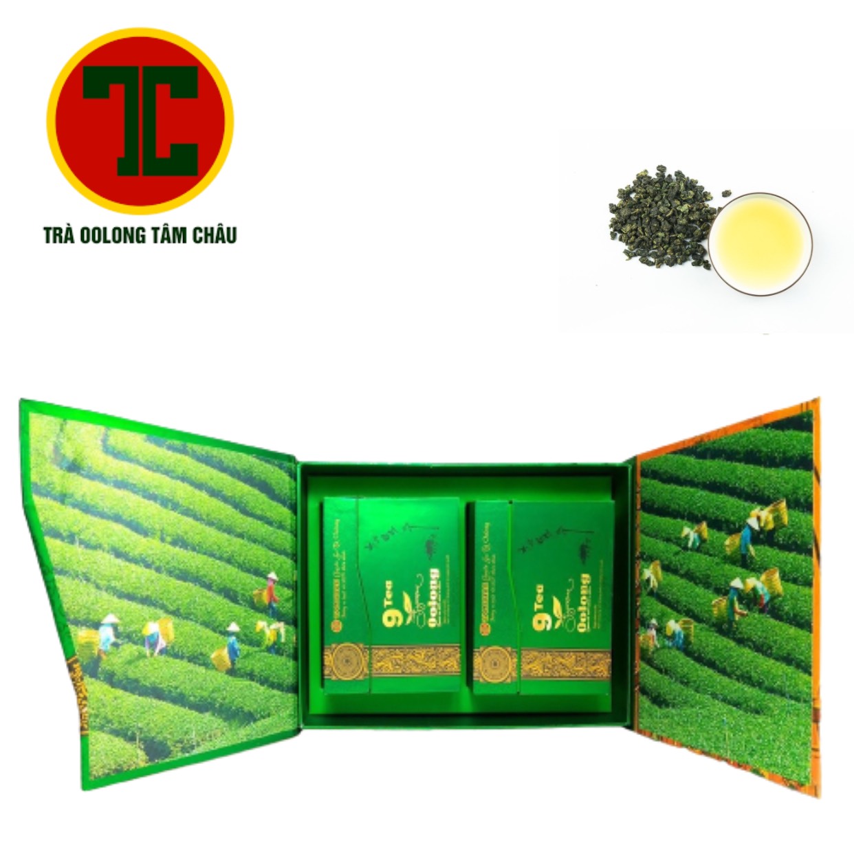 [HCM]TRÀ Ô LONG (OOLONG) 9 TEA SET TÂM CHÂU