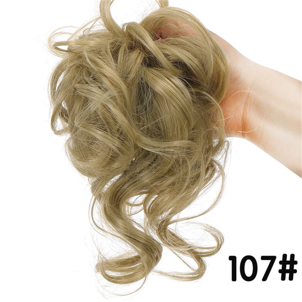 Yoyo charming thun nữ búi tóc xoăn dây chun thun mảnh tóc giả tổng hợp búi tóc búi tóc giả búi tóc xoăn rối