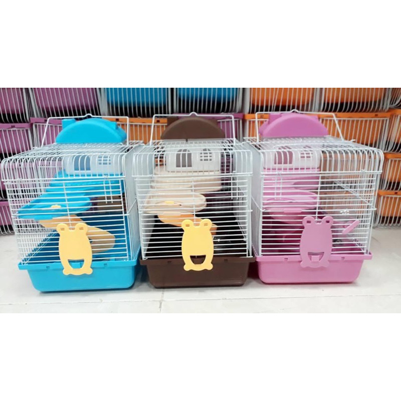 Lồng Hoàng Tử Ếch 2 Tầng Gồm Đầy Đủ Phụ Kiện (Size Lớn 27Cm)