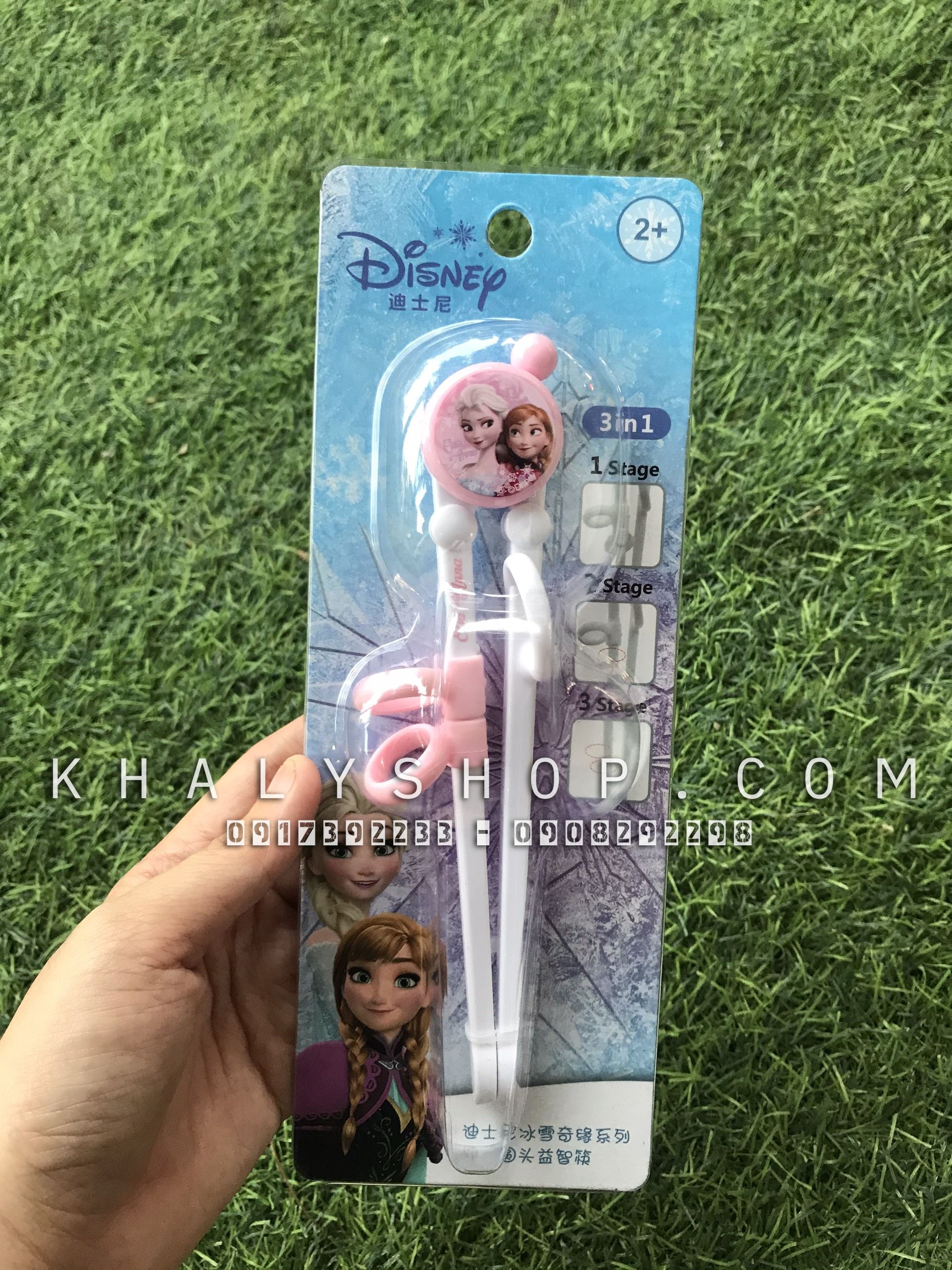 Đũa tập ăn đầu tròn hình nhân vật siêu cute cho các bé