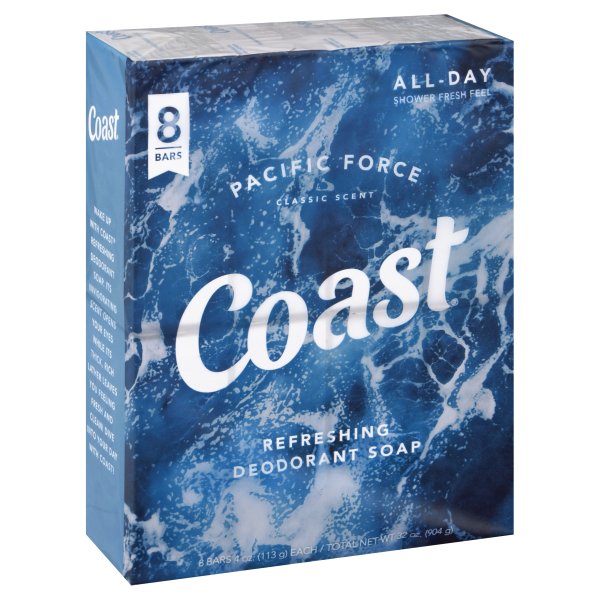 Combo 8 Cục Xà Phòng COAST CLASSIC SCENT 113G – Mỹ