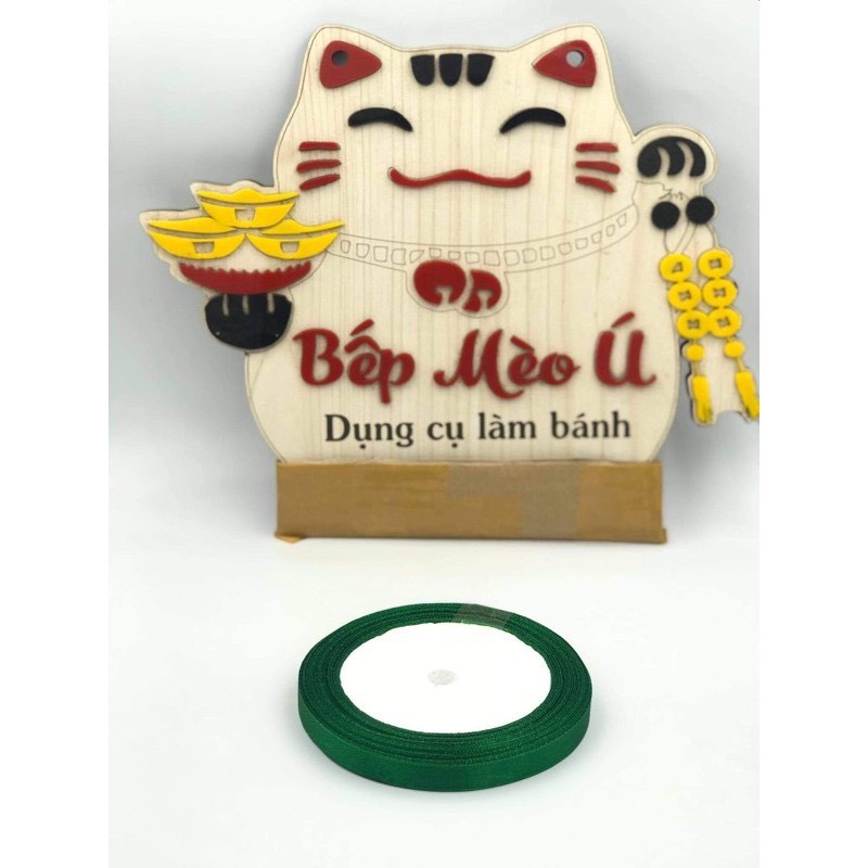 Day ruy băng vải trơn 1cm dài 22m