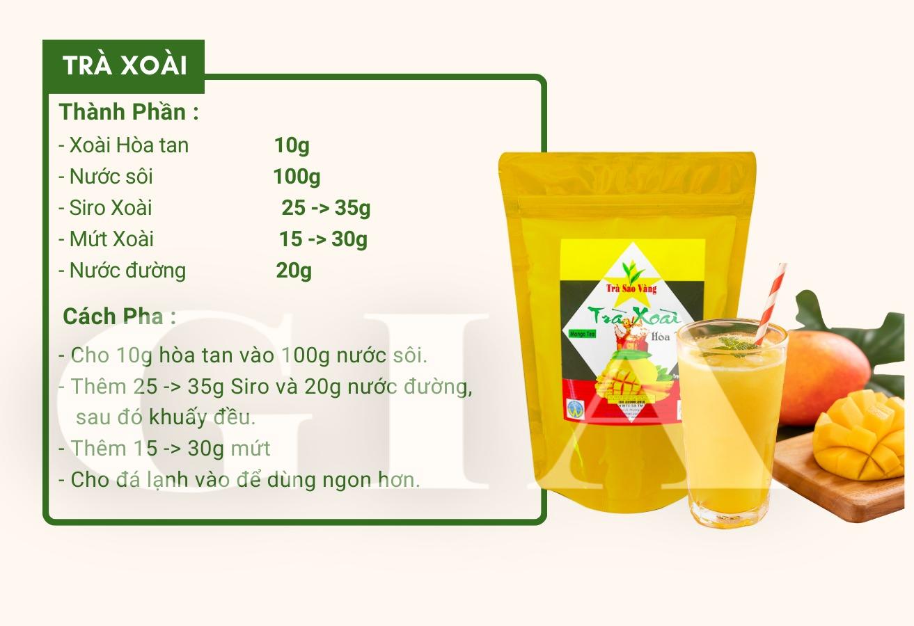 Trà hòa tan Sao Vàng gói 500g