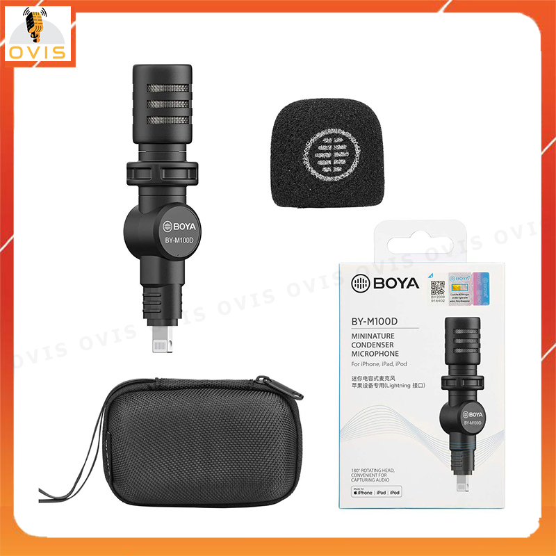 Boya BY-M100D - Micro Cổng Lightning Đạt Chuẩn MFi Thu Âm Cho Các Thiết Bị IOS (IPhone, IPad, IPod)
