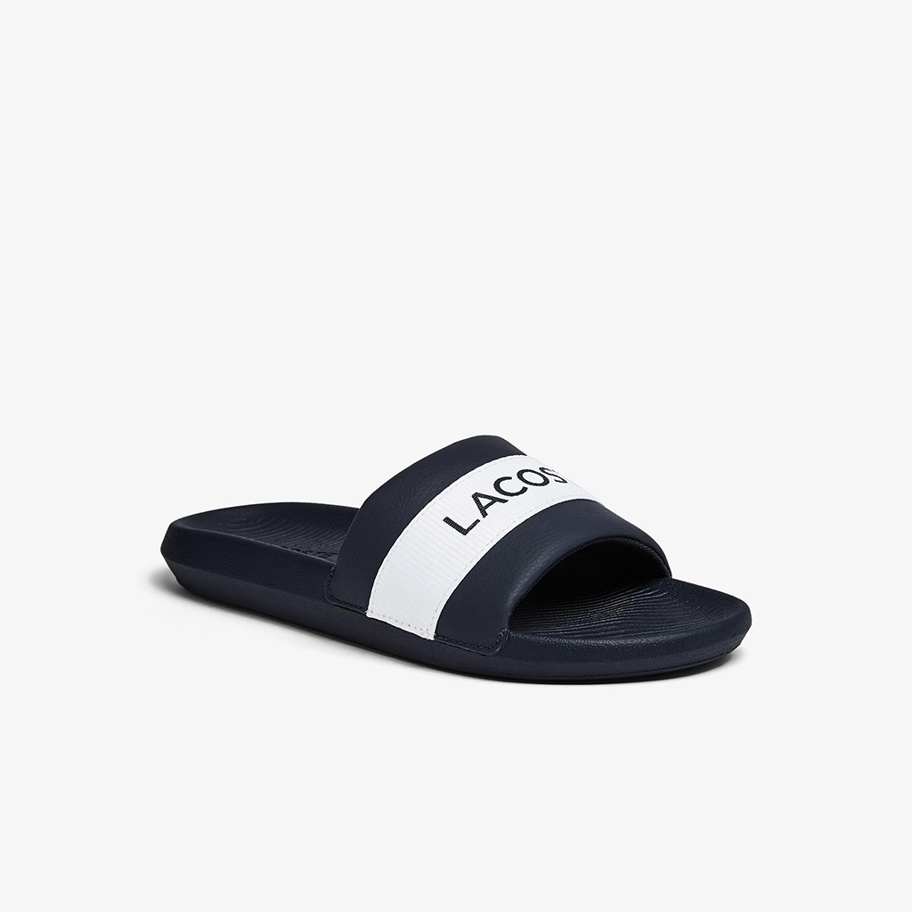 [FreeshipMAX] Dép nam Lacoste Croco Textile Logo