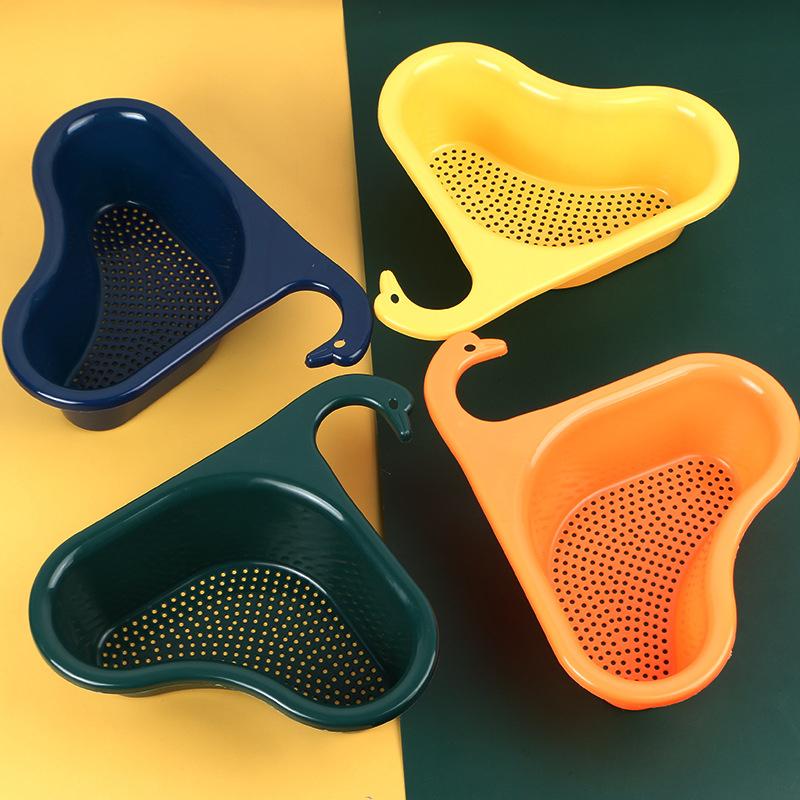 Kitchen sink filter rack creative sink drain basket hanging drain rack kitchen leftover soup filter household kitchen utensils