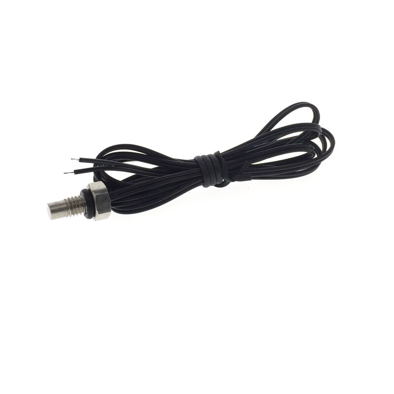 M6 Screw Thread Probe NTC Thermistor Temperature Sensor Resistance 10k B Value 3950 Long 1M Tin Plating And XH2.54-2P Plug