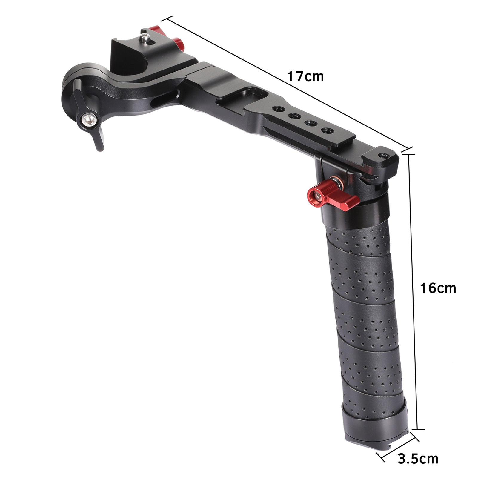 Andoer Tay Cầm Bằng Nhôm Tay Cầm Có Đế Giữ Lạnh Thông Dụng Giao Diện 1/4 3/8 Thay Thế Cho DJI Ronin S 2 / Ronin SC 2 Gimble