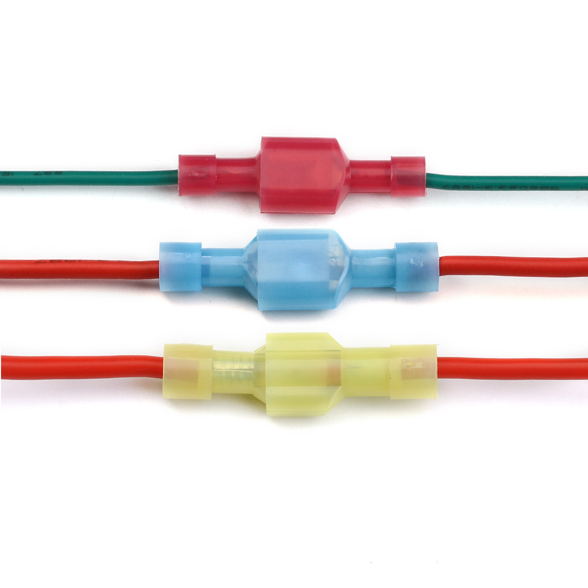 50/100pcs Nylon Brass Spade Terminal Fully Insulated Electrical Wire Connectors Female Male Wiring Cable Plug Tool Set. 