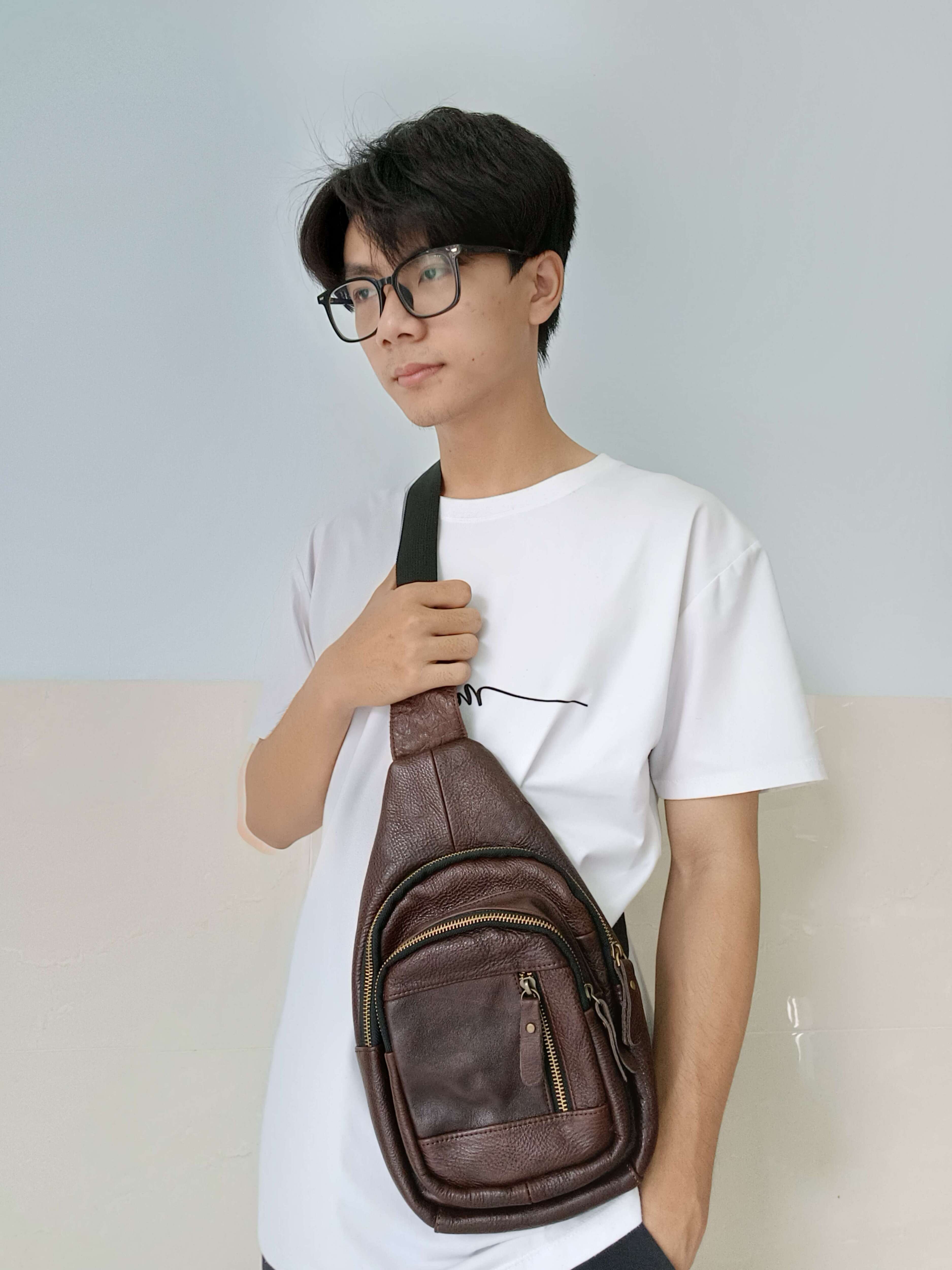Túi đeo chéo nam da bò cao cấp