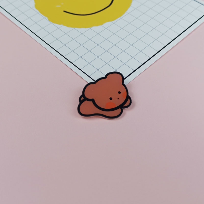Cute cartoon acrylic costume bag brooch