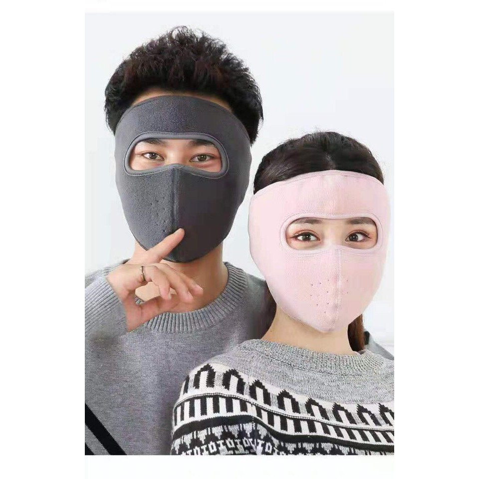 Khẩu trang ninja nỉ chống lạnh chống bụi