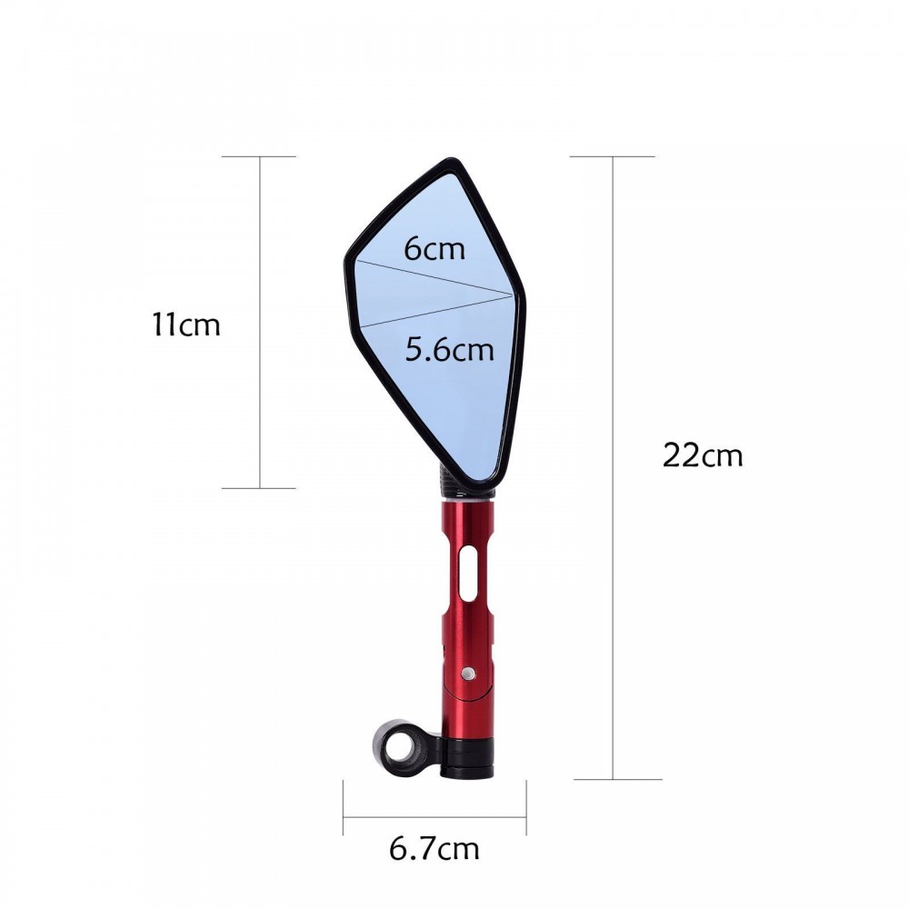KÍNH CHIẾU HẬU XE MÁY RIZOMA 5 CẠNH ( 1 CÁI BÊN TRÁI )