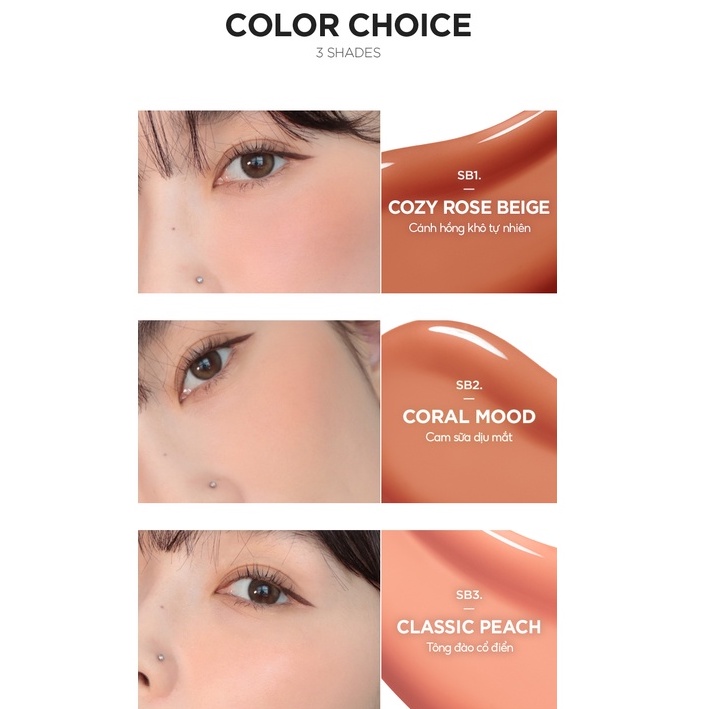 Má Hồng Dạng Lỏng Merzy Soft Touch Liquid Blusher 3g