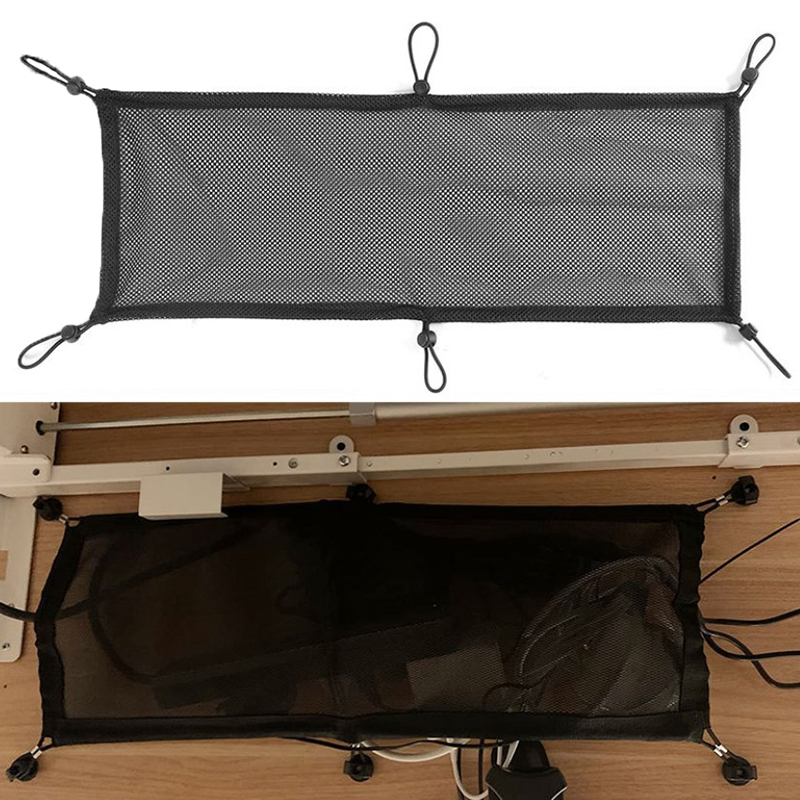 Socket Network Pocket Under Desk Cable Management Net Under Table Cord Management Mesh Organizer Flexible Wire Hiders. 