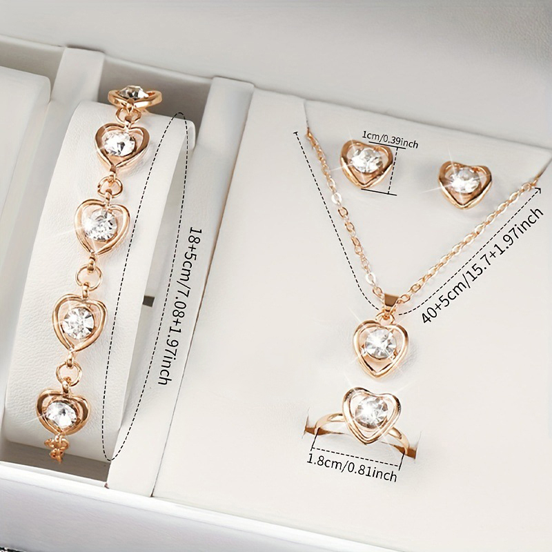 5Pcs%20Luxury%20Heart%20Shape%20Jewelry%20Sets%20Of%20Necklace%20Ring%20Earrings%20Bracelet%20For%20Women%20Bridal%20Wedding%20Accessories%20Anniversary%20Gifts%20Mzea%20-%20Image%204
