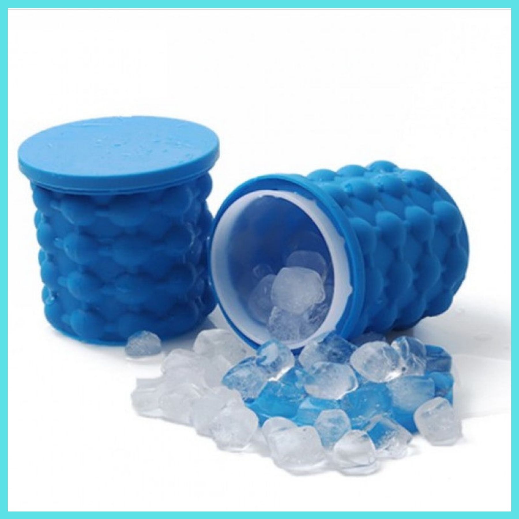 The Ultimate Magic Ice Cube Maker Silicone Bucket With Lid Makes Small Size Nugget Ice Chips For Soft Drinks Cocktail Ice Wine On Ice Crushed Ice Maker Cylinder Ice Trays Ice Cup