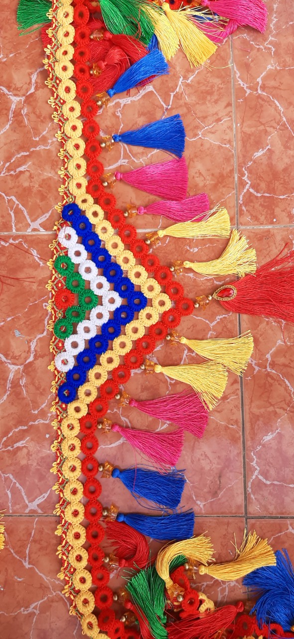 rèm thổ cẩm trang trí xinh lung linh