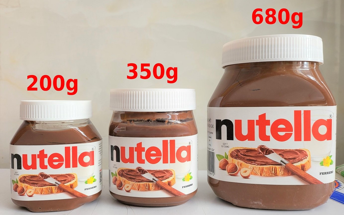 [HỘP (nhựa) LỚN 680g] BƠ HẠT PHỈ PHẾT CACAO [Australia] NUTELLA Hazelnut Spread with Cocoa