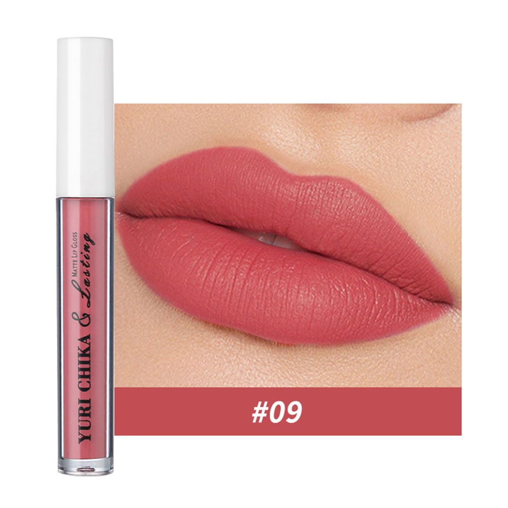 Apphom 12 colours yuri chika waterproof long lasting lipstick genuine lip gloss liquid matte lipstick non-stick cup matte makeup