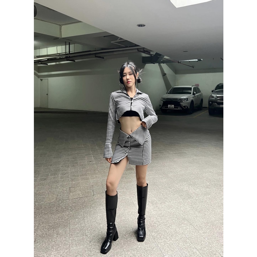 Áo Sơ Mi Crop Top Bonie - Karlotta Concept