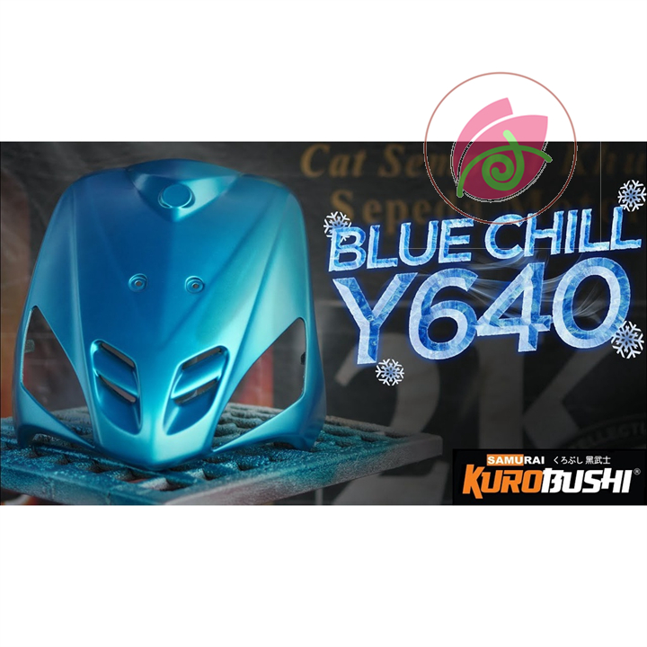 Sơn xịt Samurai Y640 - màu Xanh Dương (cần sơn trên nền màu Bạc) (400ml)