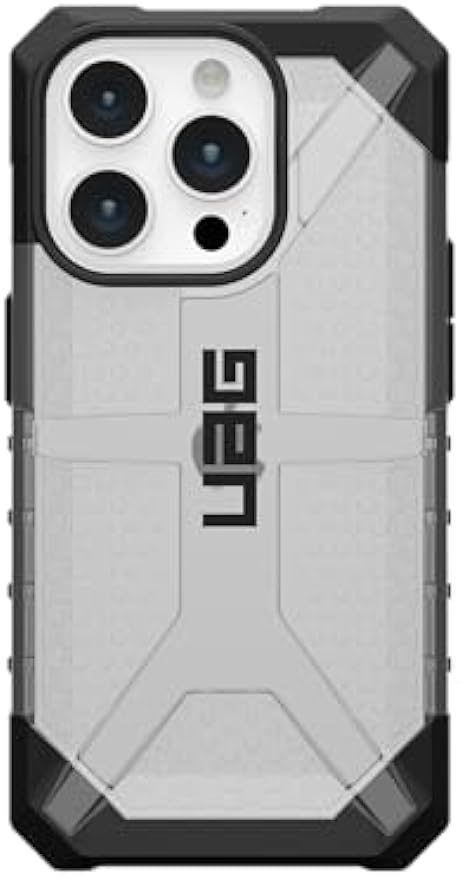 UAG Case Compatible with iPhone 15 Pro Max 15 Plus Case Plasma Ice Rugged Transparent Clear Military Grade Drop Tested Protective Cover