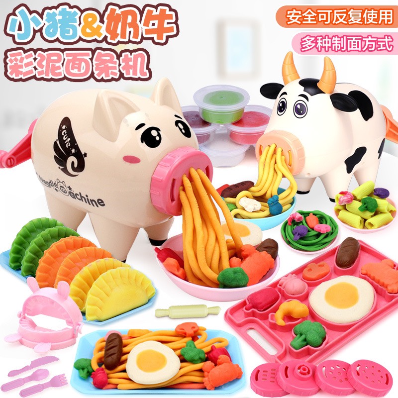 Đồ Chơi Đất Nặn Chú Heo Làm Mì Sợi