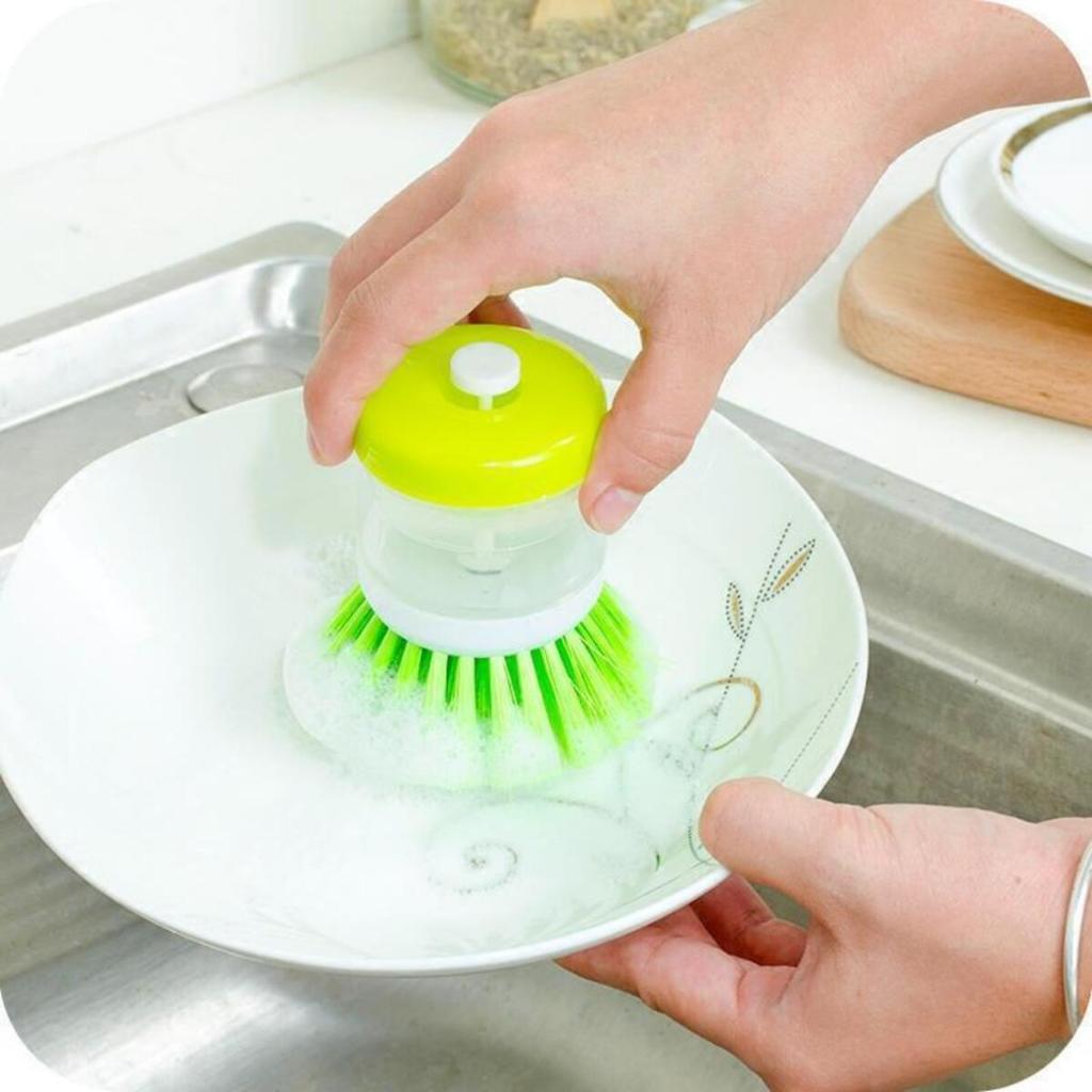 Cọ rửa chén bát có ngăn đựng nước rửa chén tiện dụng DANA