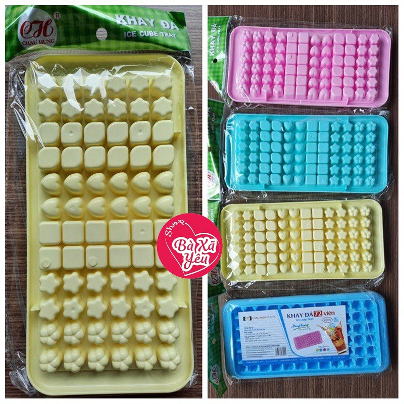 Combo 5 khuôn làm thạch rau câu và đá viên