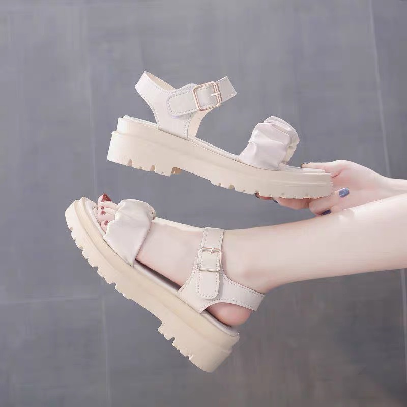 sandal quai nhún đế 4 phân hàng QC