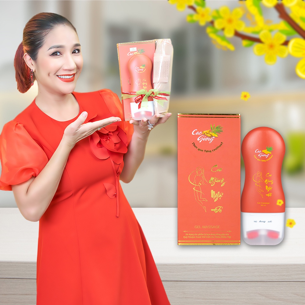 Cao Gừng Nghệ Đỏ Thanh Lăn Tan Mỡ 180ml