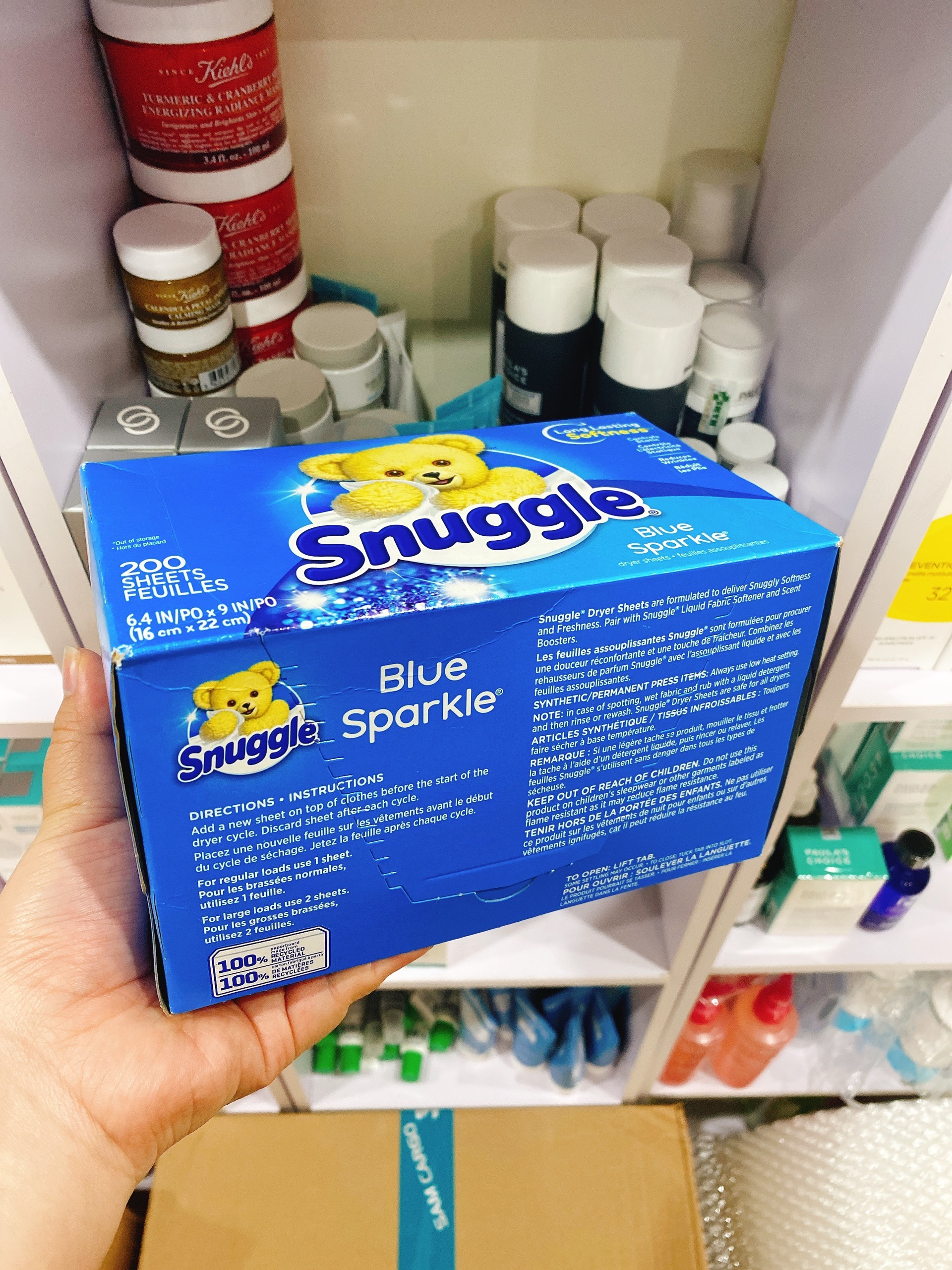 Giấy thơm quần áo Snuggle Mỹ 200 tờ