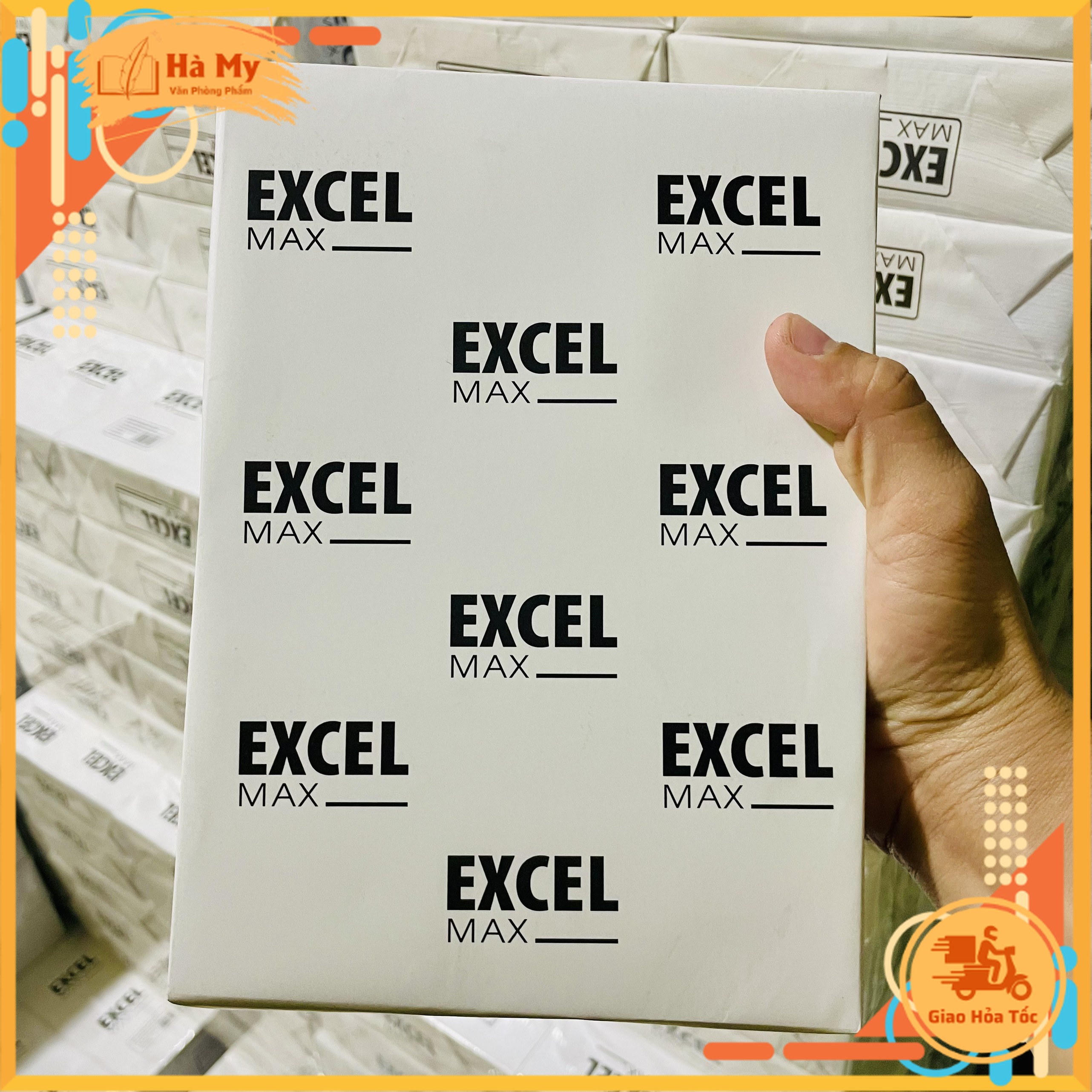 1 Ream 500 Tờ Giấy in Văn Phòng Excel Max 70gsm/80gsm Khổ A5